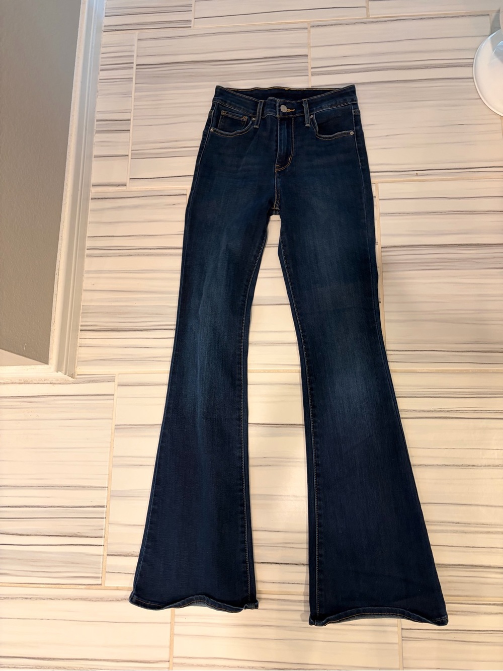 Levi's Dark Indigo Flare Jeans